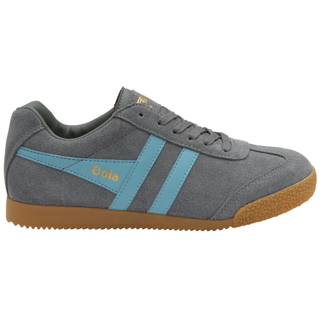 Gola Classics Harrier Suede Sneakers Ash Ocean Hungary | NJZ-698172