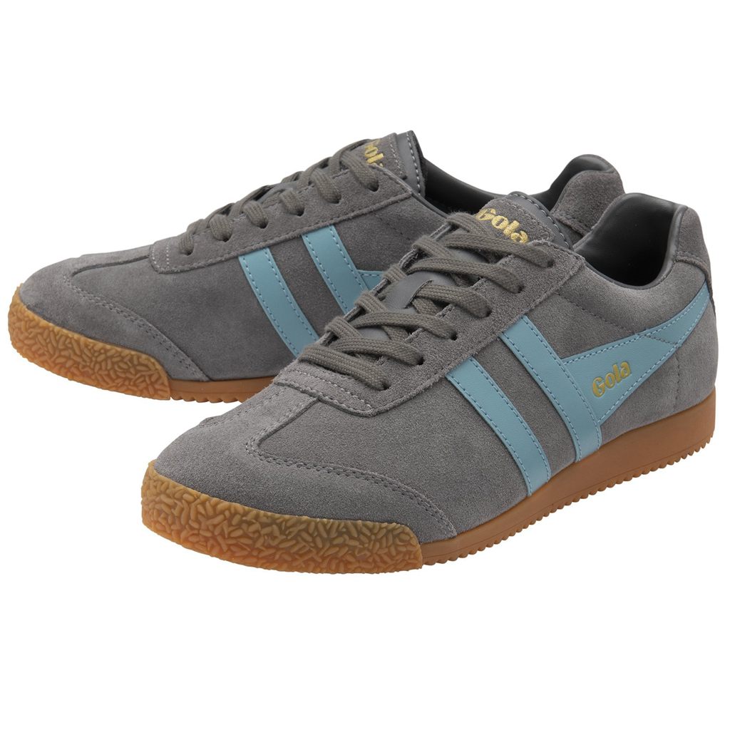 Gola Classics Harrier Suede Sneakers Ash Ocean Hungary | NJZ-698172