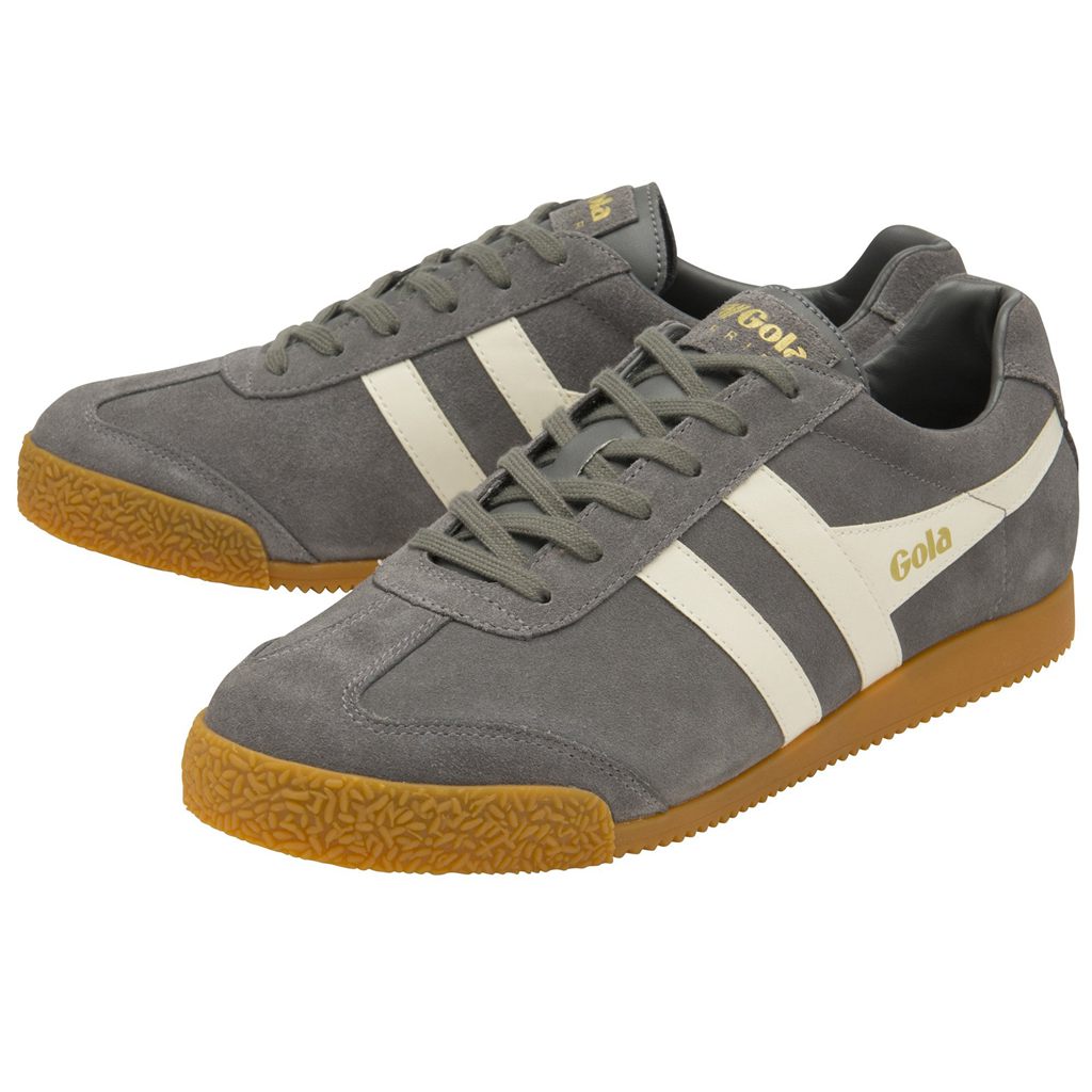 Gola Classics Harrier Suede Sneakers Ash Ecru Hungary | JIO-724319
