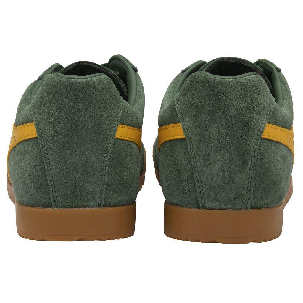 Gola Classics Harrier Suede Sneakers Evergreen Sun Hungary | QMI-296847