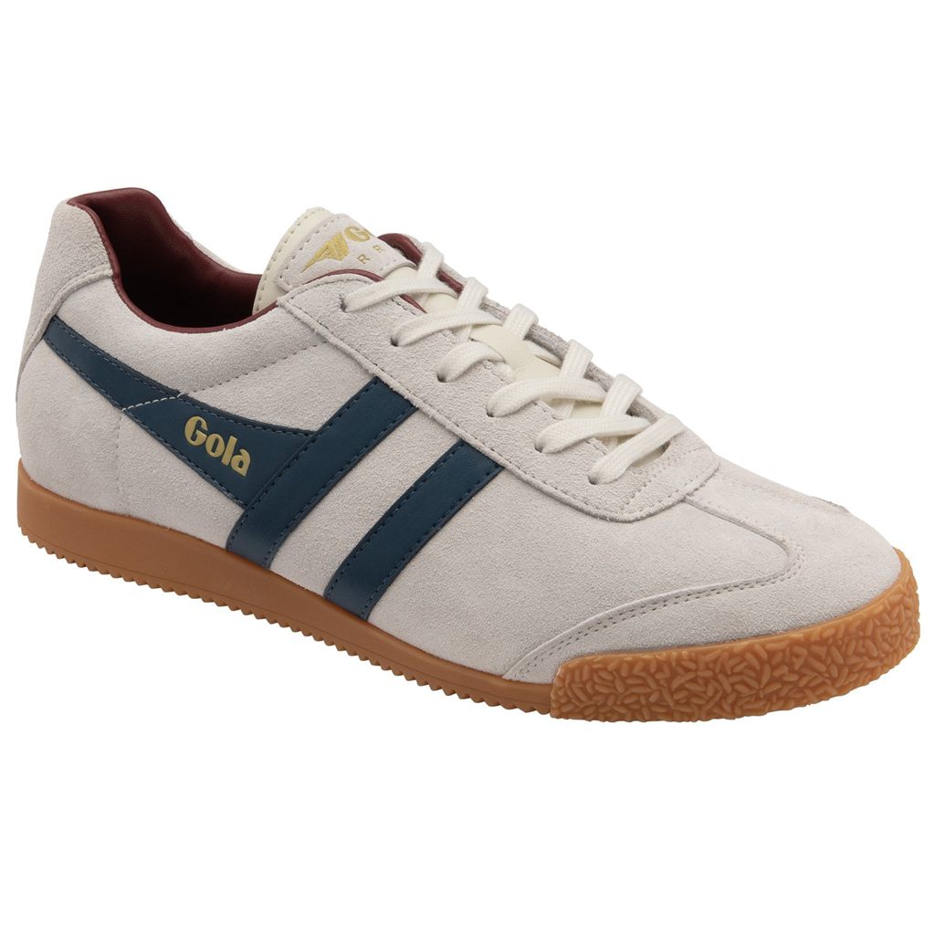 Gola Classics Harrier Suede Sneakers Fehér Kék Mélypiros Hungary | OCV-486321