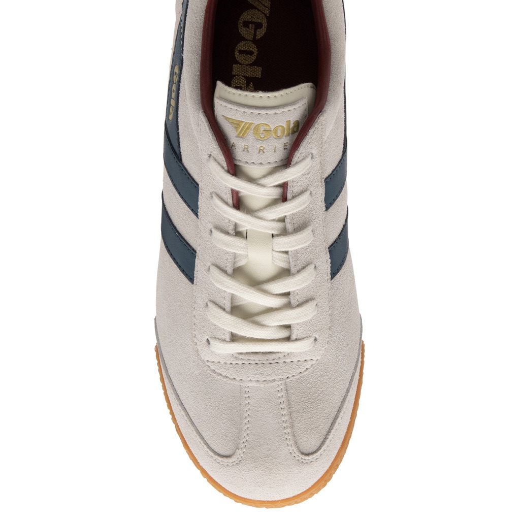 Gola Classics Harrier Suede Sneakers Fehér Kék Mélypiros Hungary | OCV-486321