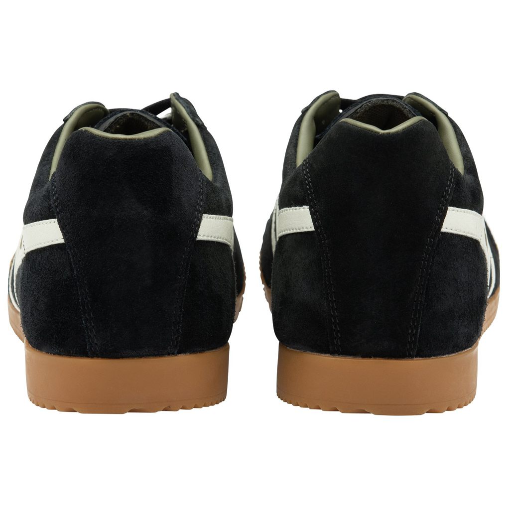 Gola Classics Harrier Suede Sneakers Fekete Fehér Khaki Hungary | BRY-568279