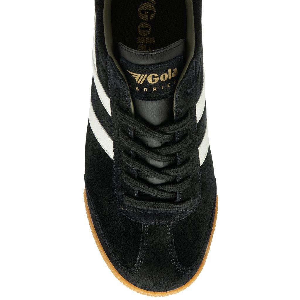Gola Classics Harrier Suede Sneakers Fekete Fehér Khaki Hungary | BRY-568279