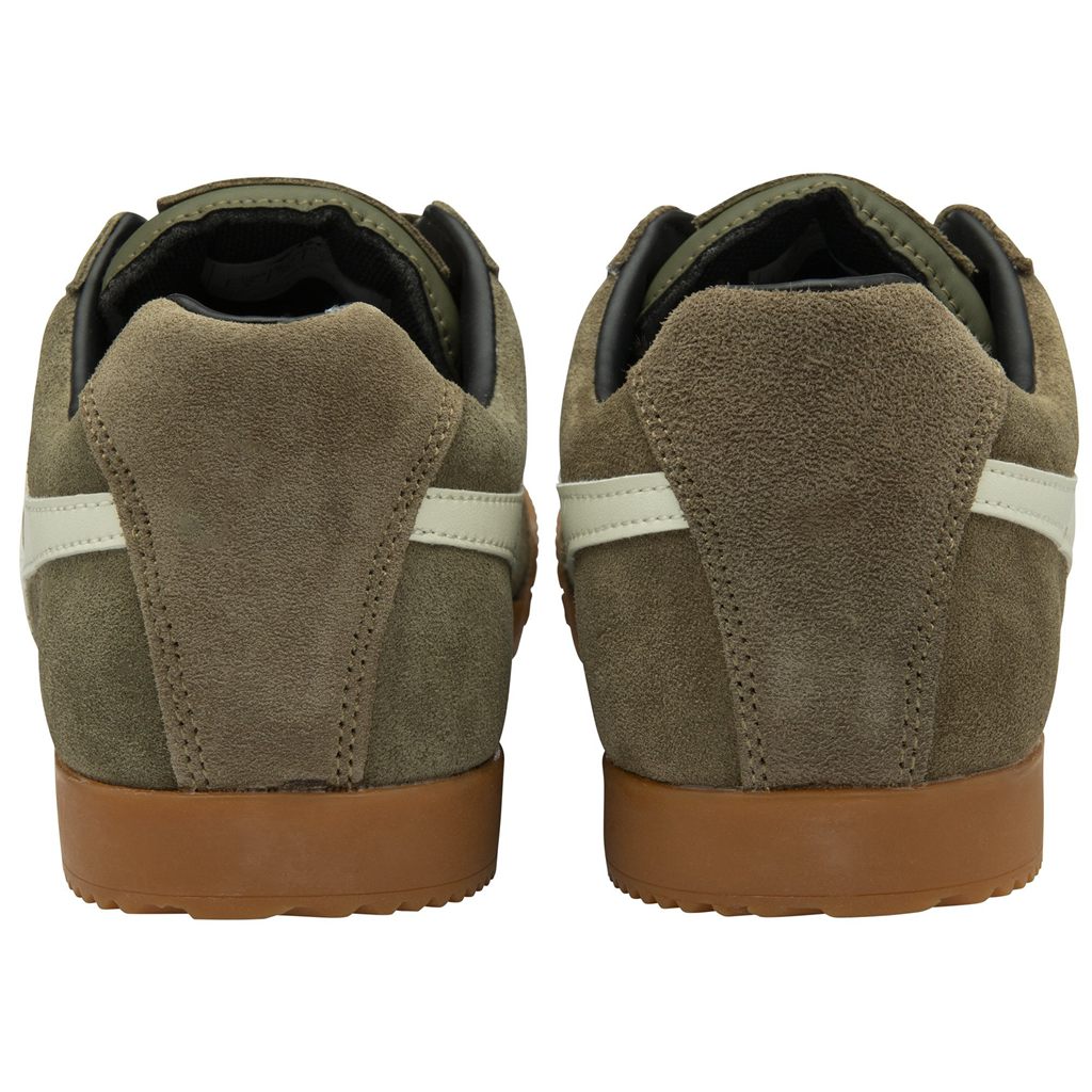 Gola Classics Harrier Suede Sneakers Khaki Fehér Fekete Hungary | WBM-485126