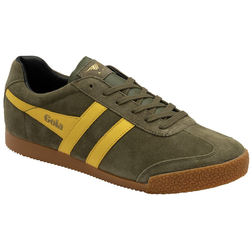 Gola Classics Harrier Suede Sneakers Khaki Fekete Hungary | PXO-046871