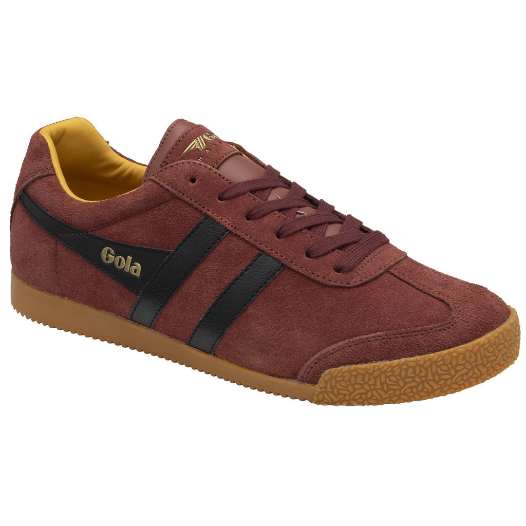 Gola Classics Harrier Suede Sneakers Piros Fekete Hungary | KQJ-637809