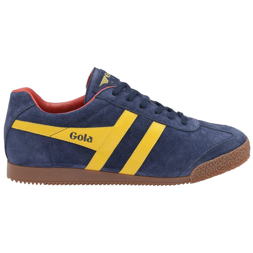 Gola Classics Harrier Suede Sneakers Sötétkék Piros Hungary | ZNQ-142796