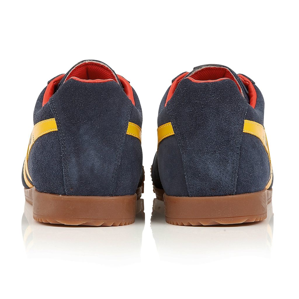 Gola Classics Harrier Suede Sneakers Sötétkék Piros Hungary | ZNQ-142796