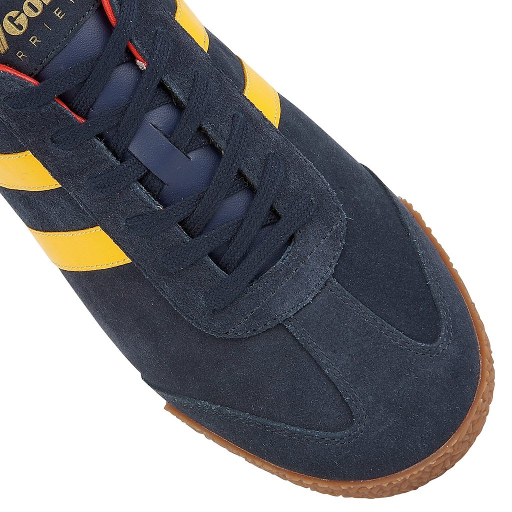 Gola Classics Harrier Suede Sneakers Sötétkék Piros Hungary | ZNQ-142796