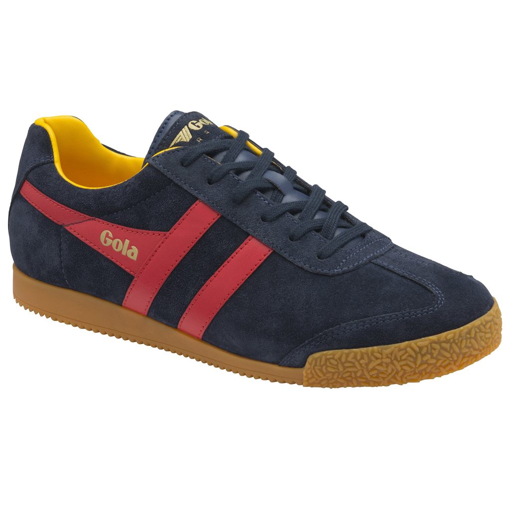 Gola Classics Harrier Suede Sneakers Sötétkék Piros Hungary | OXB-750426