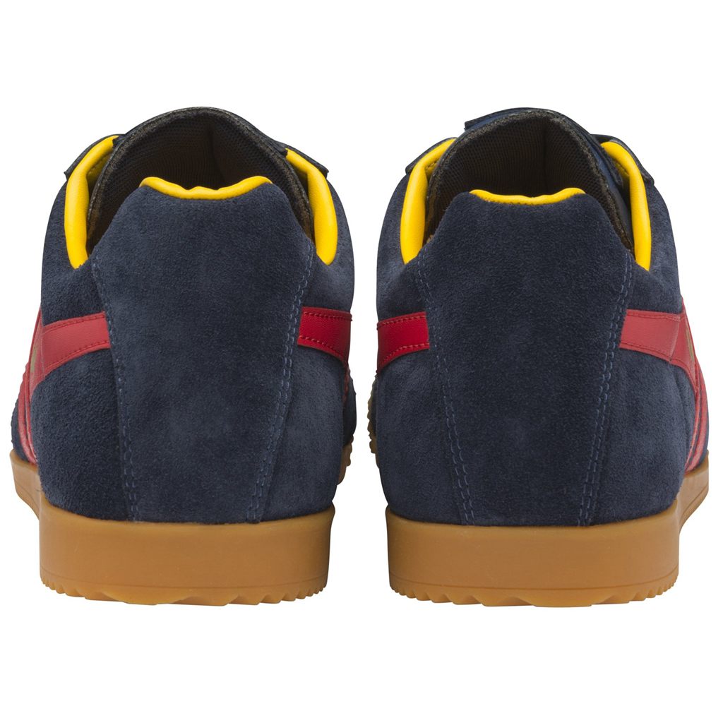 Gola Classics Harrier Suede Sneakers Sötétkék Piros Hungary | OXB-750426