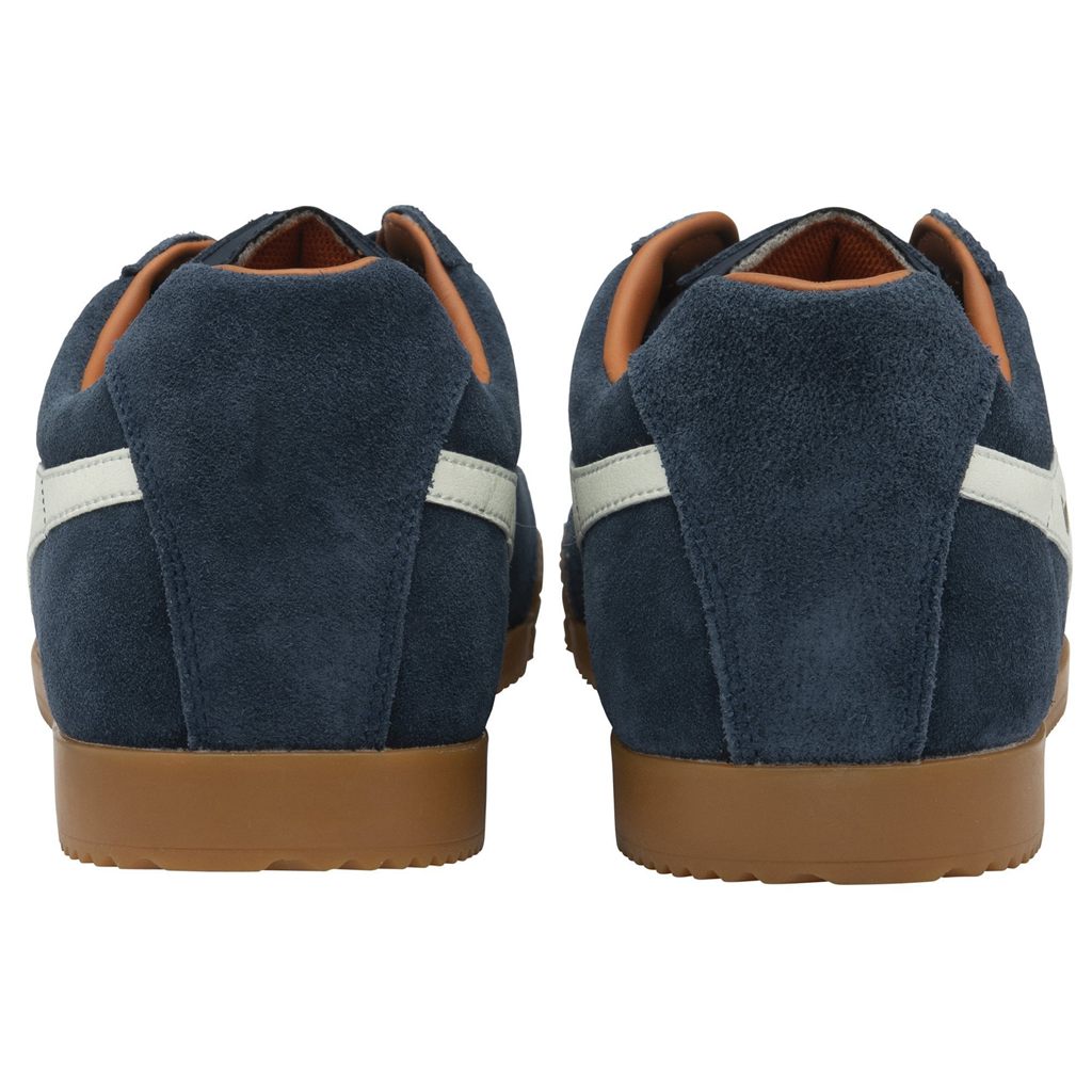 Gola Classics Harrier Suede Sneakers Sötétkék Fehér Narancssárga Hungary | YTC-068531