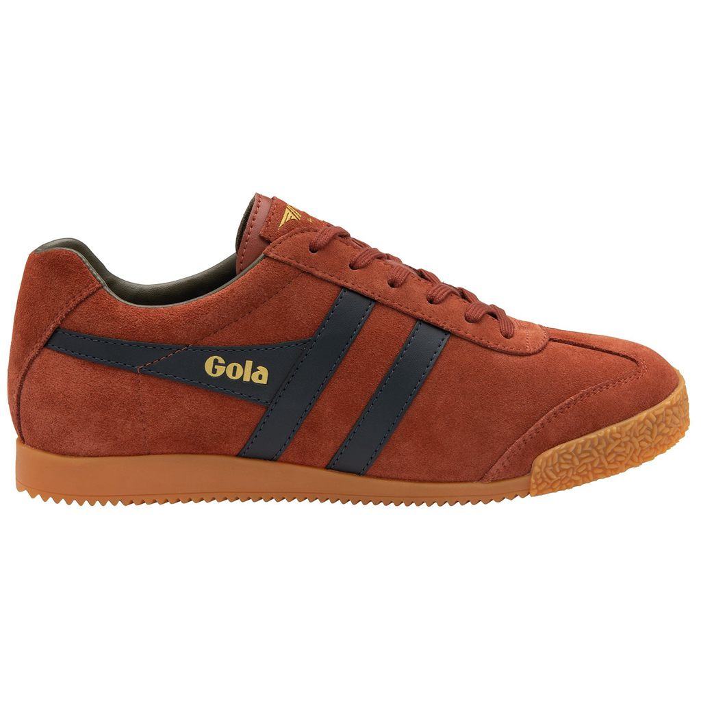 Gola Classics Harrier Suede Sneakers Sötétkék Khaki Hungary | LUS-904856