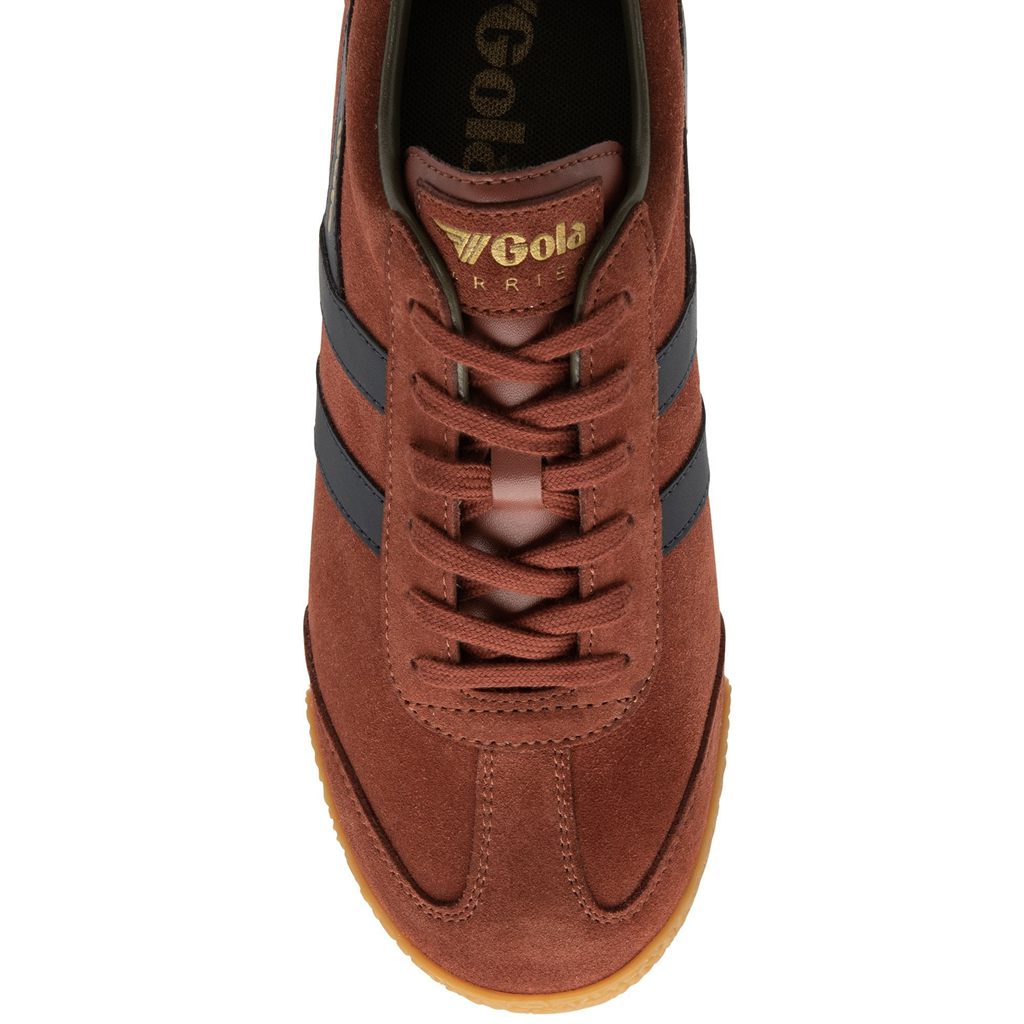 Gola Classics Harrier Suede Sneakers Sötétkék Khaki Hungary | LUS-904856