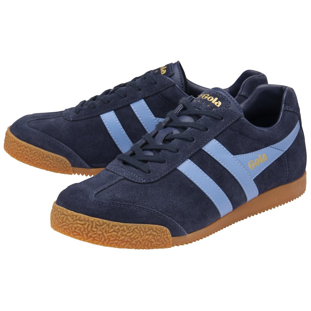 Gola Classics Harrier Suede Sneakers Sötétkék Hungary | FCX-106843