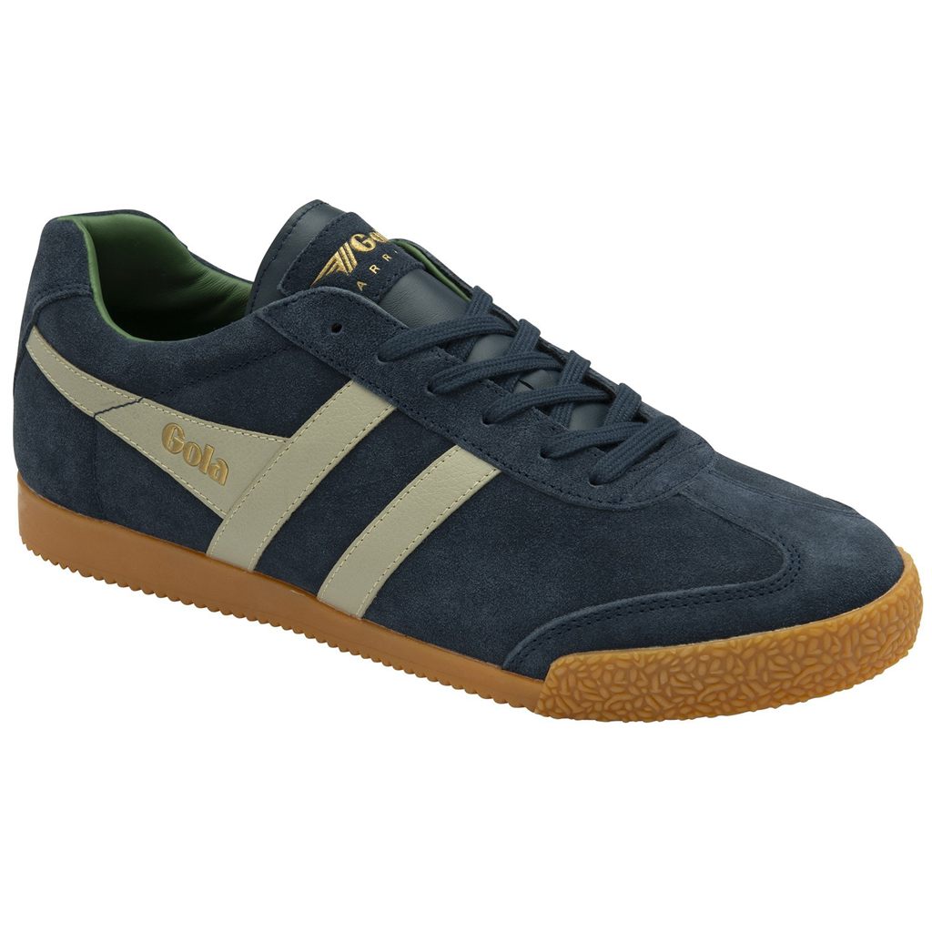 Gola Classics Harrier Suede Sneakers Sötétkék Szürke Hungary | IYG-864307