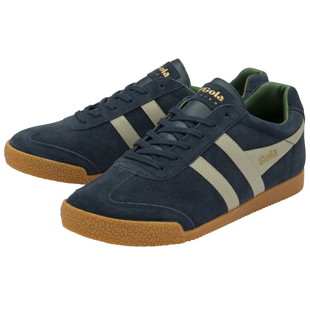 Gola Classics Harrier Suede Sneakers Sötétkék Szürke Hungary | IYG-864307