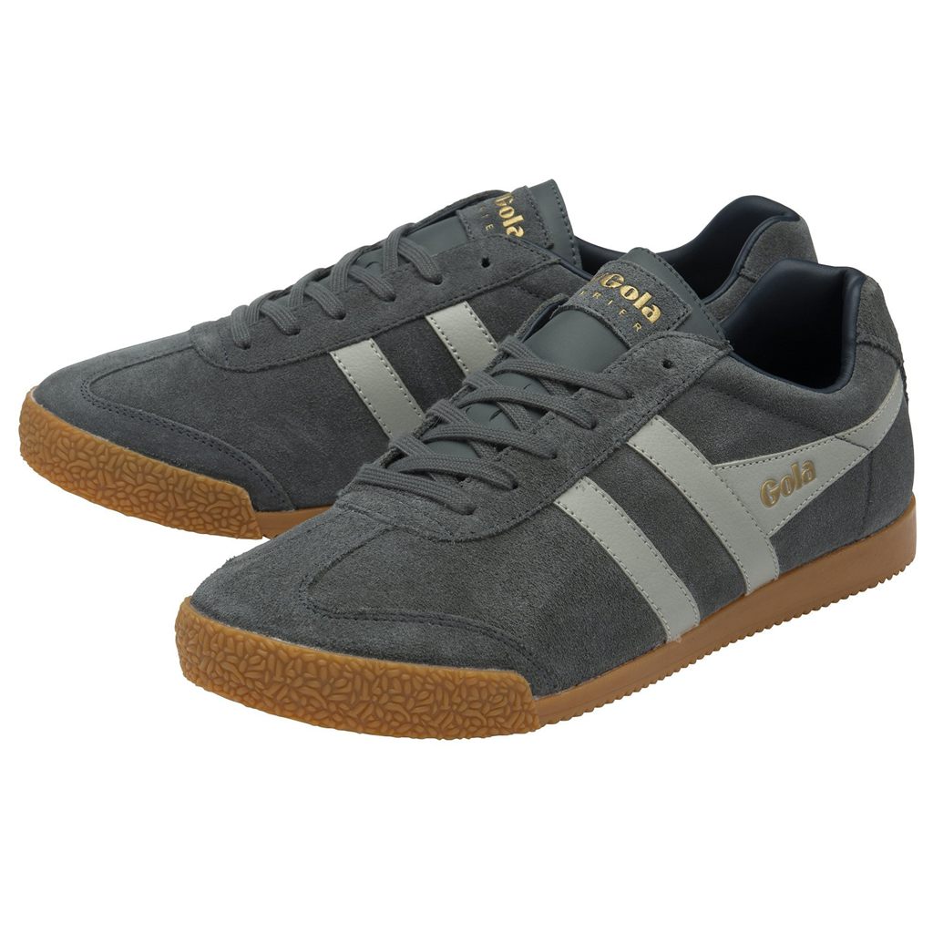 Gola Classics Harrier Suede Sneakers Világos Szürke Sötétkék Hungary | KTZ-432967