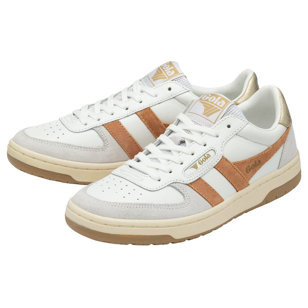 Gola Classics Hawk Sneakers Fehér Arany Hungary | VAK-564089
