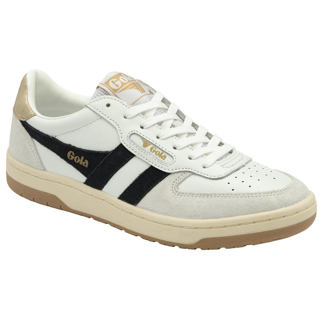 Gola Classics Hawk Sneakers Fehér Fekete Arany Hungary | FUD-389502