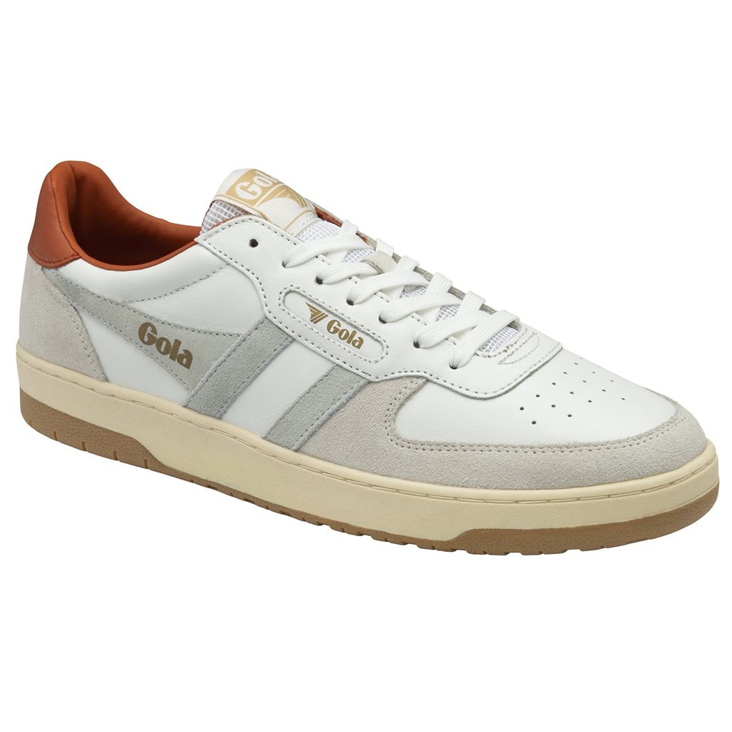 Gola Classics Hawk Sneakers Fehér Narancssárga Hungary | XFD-783126