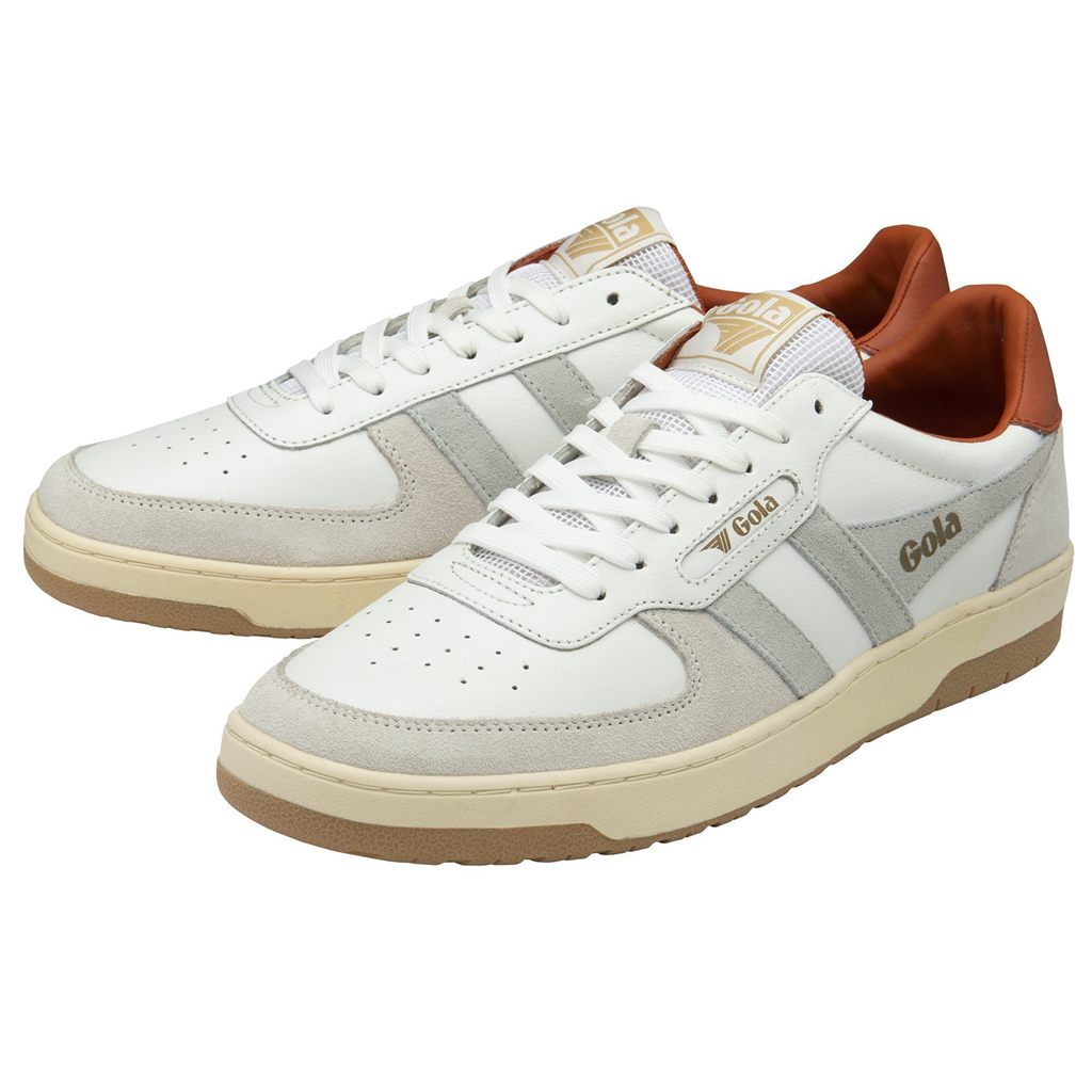 Gola Classics Hawk Sneakers Fehér Narancssárga Hungary | XFD-783126
