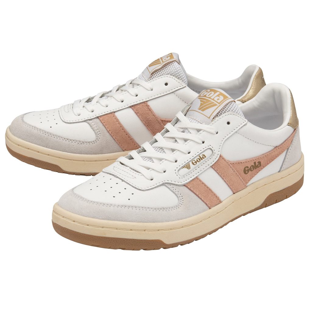 Gola Classics Hawk Sneakers Fehér Rózsaszín Arany Hungary | EZR-073184