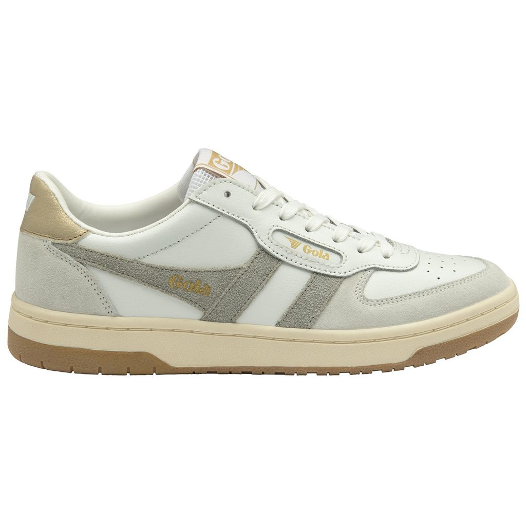 Gola Classics Hawk Sneakers Fehér Világos Szürke Arany Hungary | DVX-472859