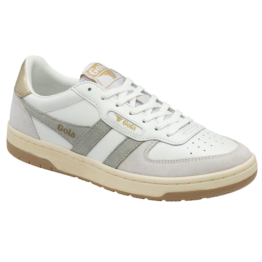 Gola Classics Hawk Sneakers Fehér Világos Szürke Arany Hungary | DVX-472859