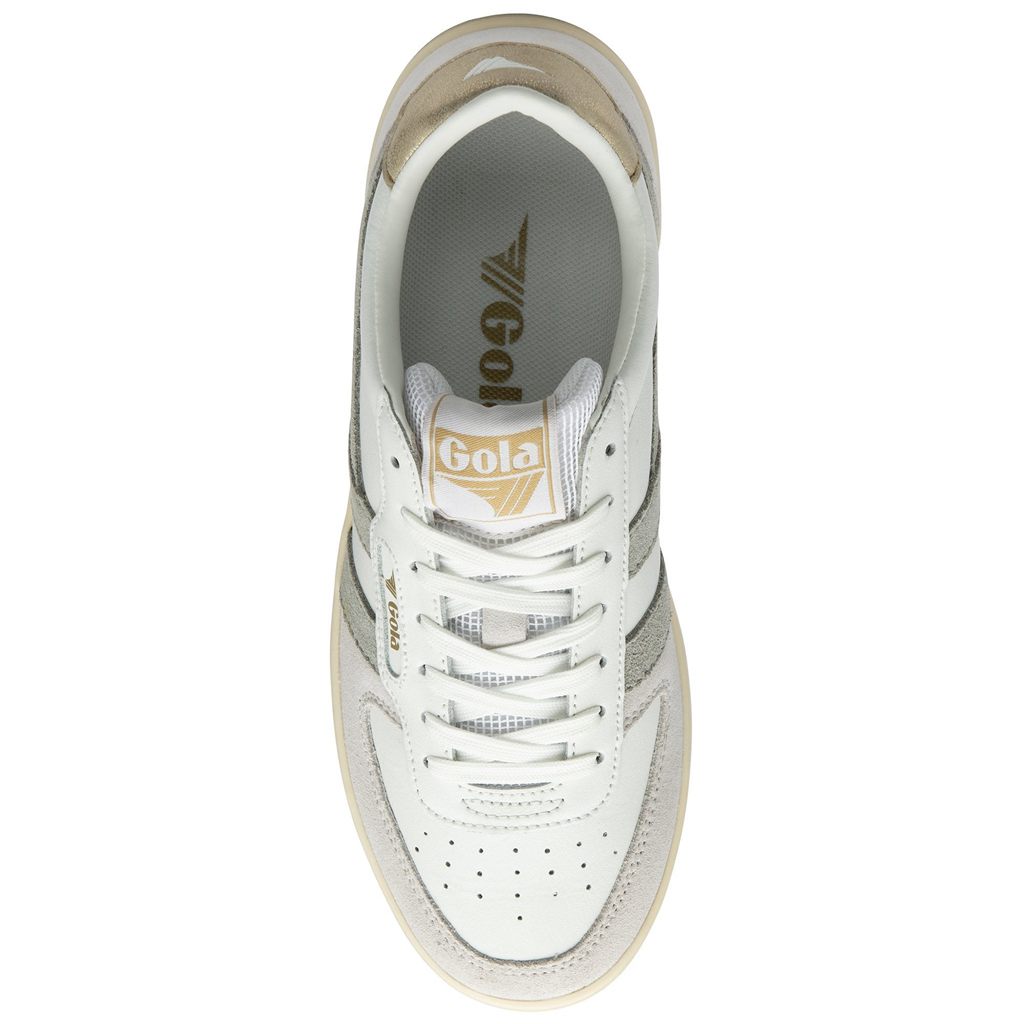 Gola Classics Hawk Sneakers Fehér Világos Szürke Arany Hungary | DVX-472859