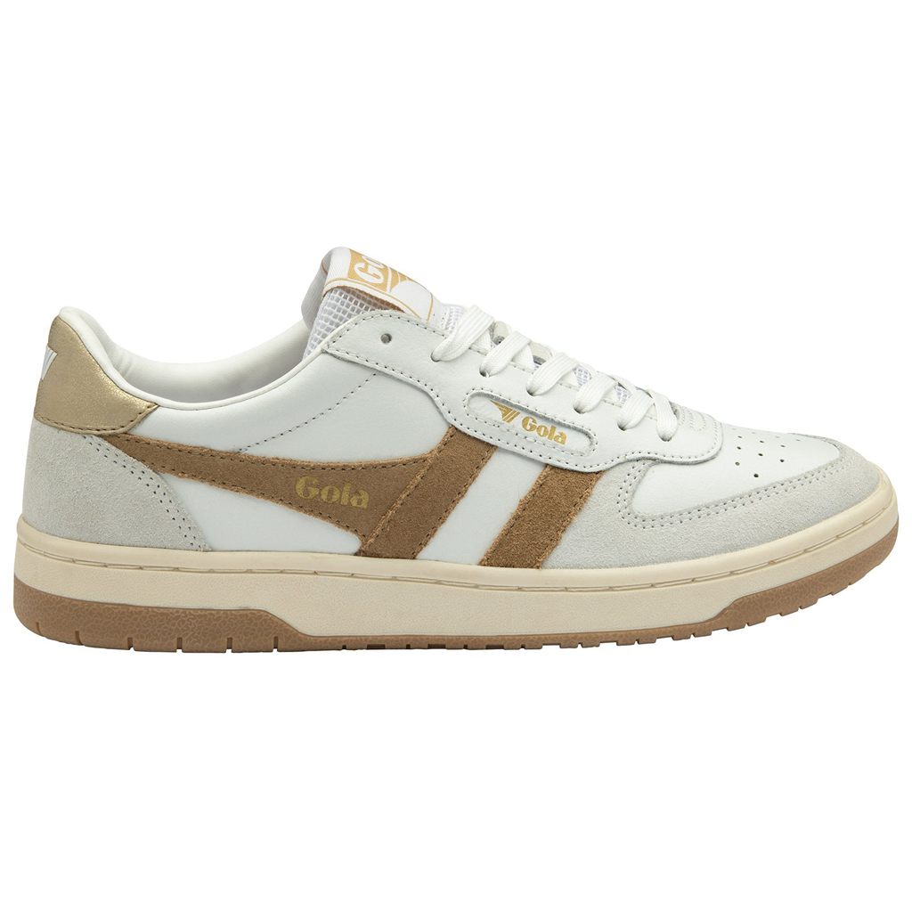 Gola Classics Hawk Sneakers Fehér Világos Arany Hungary | TCV-518473