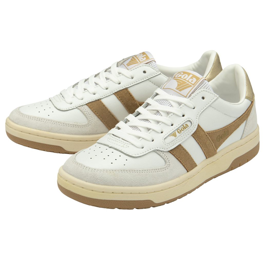 Gola Classics Hawk Sneakers Fehér Világos Arany Hungary | TCV-518473
