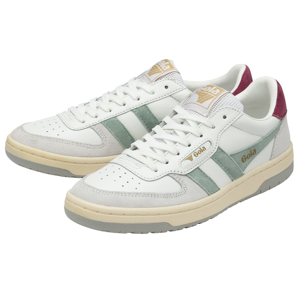 Gola Classics Hawk Sneakers Fehér Zöld Világos Szürke Hungary | BQU-816594