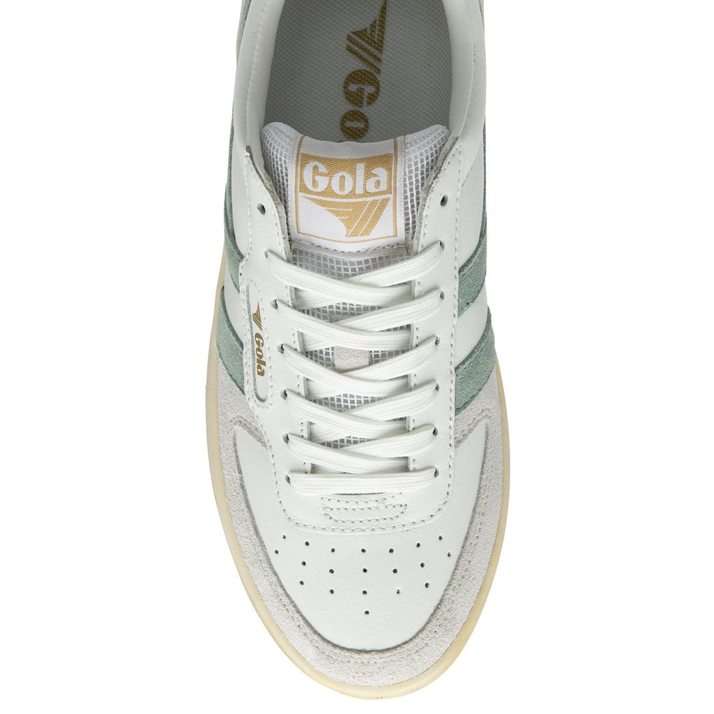Gola Classics Hawk Sneakers Fehér Zöld Világos Szürke Hungary | BQU-816594