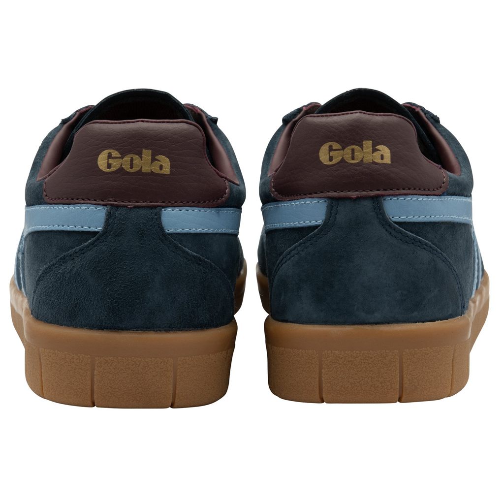 Gola Classics Hurricane Suede Sneakers Sötétkék Bordó Hungary | VFG-278509