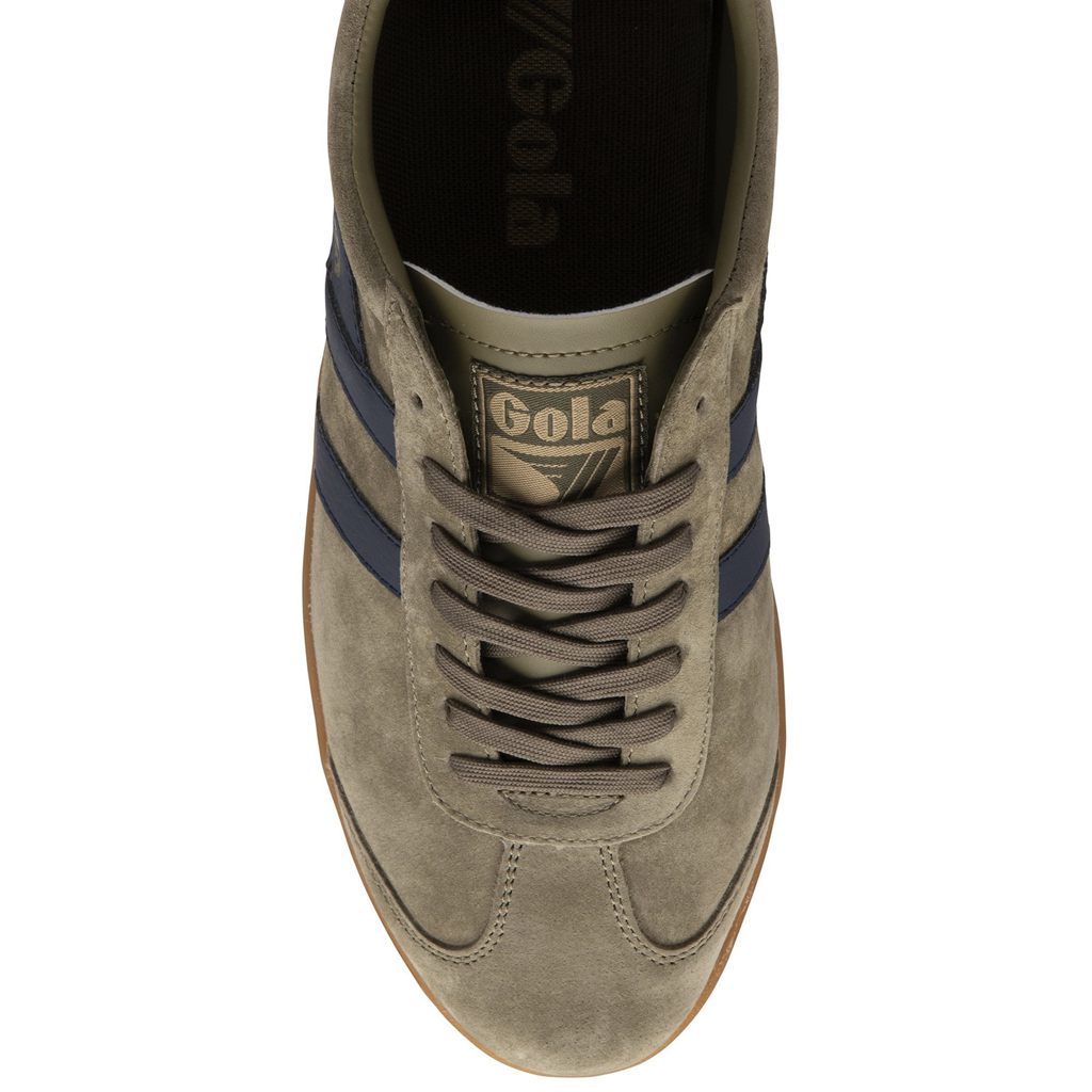 Gola Classics Hurricane Suede Sneakers Khaki Sötétkék Khaki Hungary | SGM-170398
