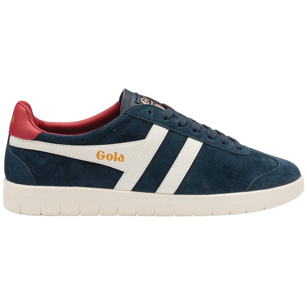 Gola Classics Hurricane Suede Sneakers Sötétkék Fehér Mélypiros Hungary | CMS-851297