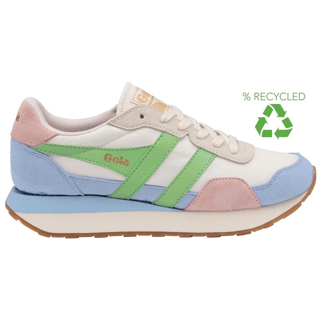 Gola Classics Indiana Sneakers Fehér Kék Zöld Hungary | FCS-538260