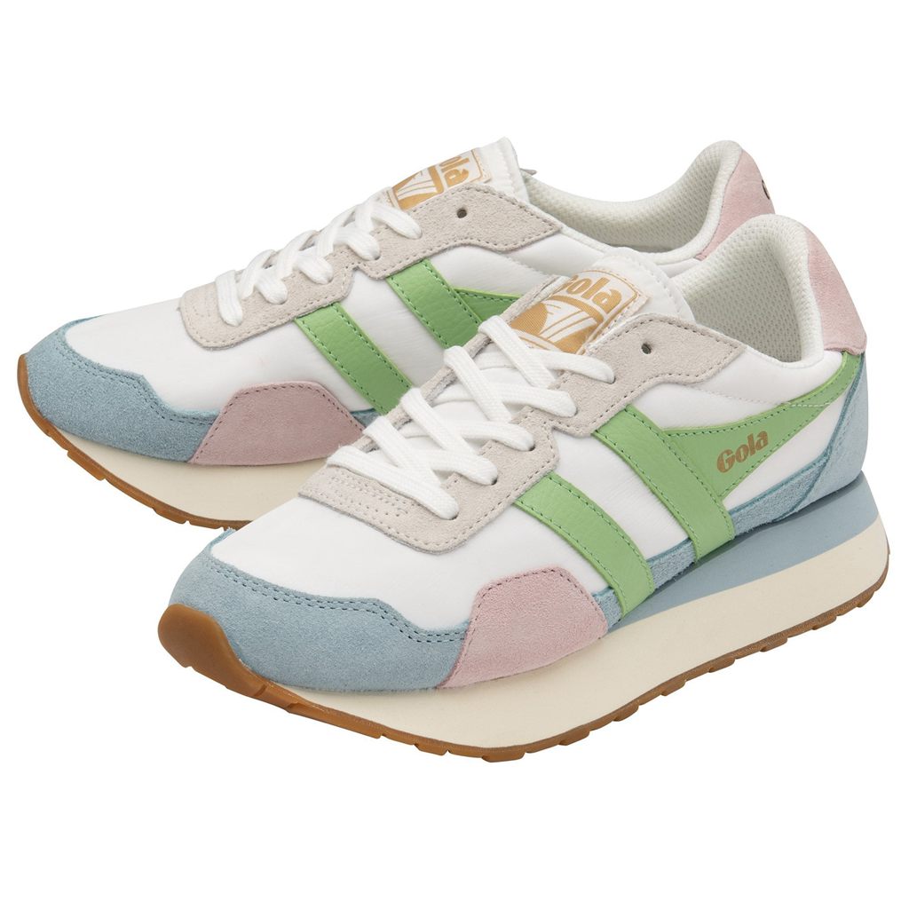 Gola Classics Indiana Sneakers Fehér Kék Zöld Hungary | FCS-538260