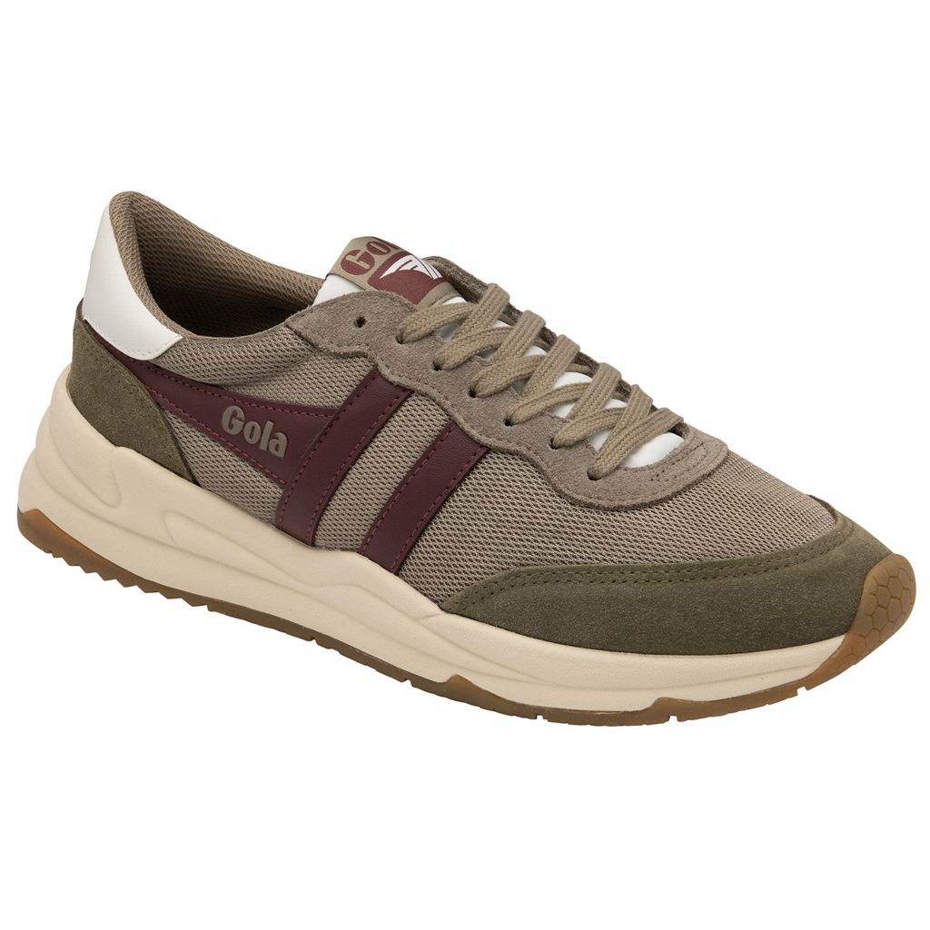 Gola Classics Jupiter Sneakers Khaki Bordó Hungary | GFP-015386