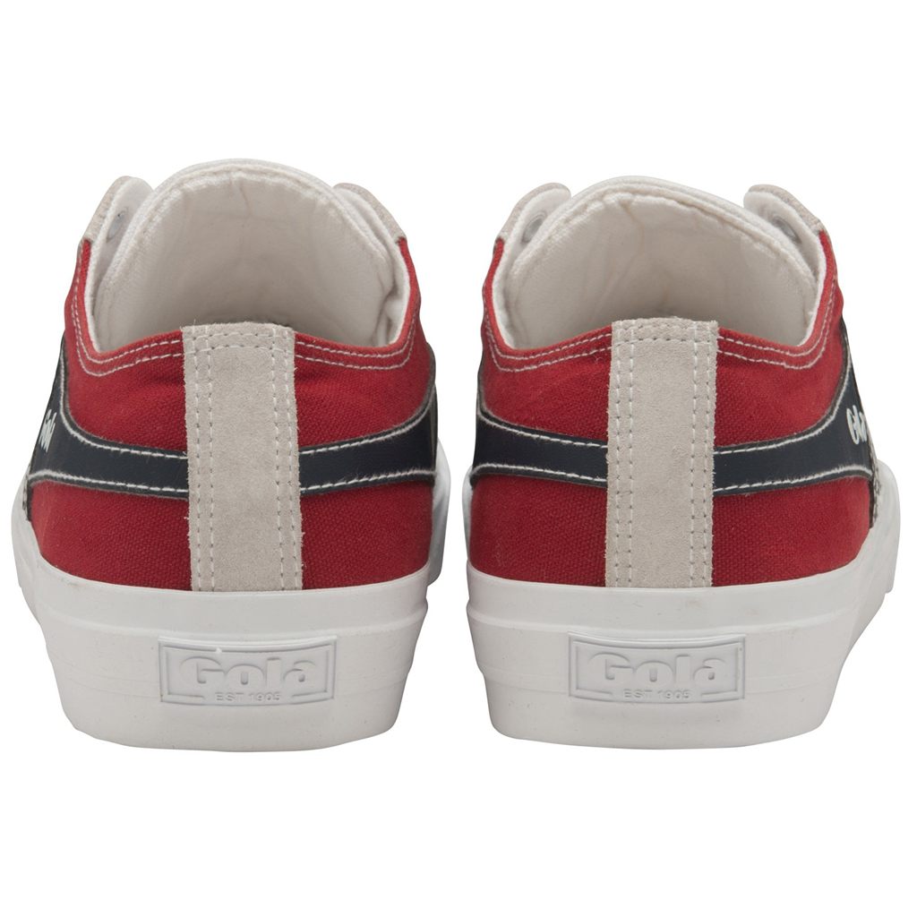 Gola Classics Quota II RWB Plimsoll Sneakers Fehér Piros Sötétkék Hungary | YAV-932618