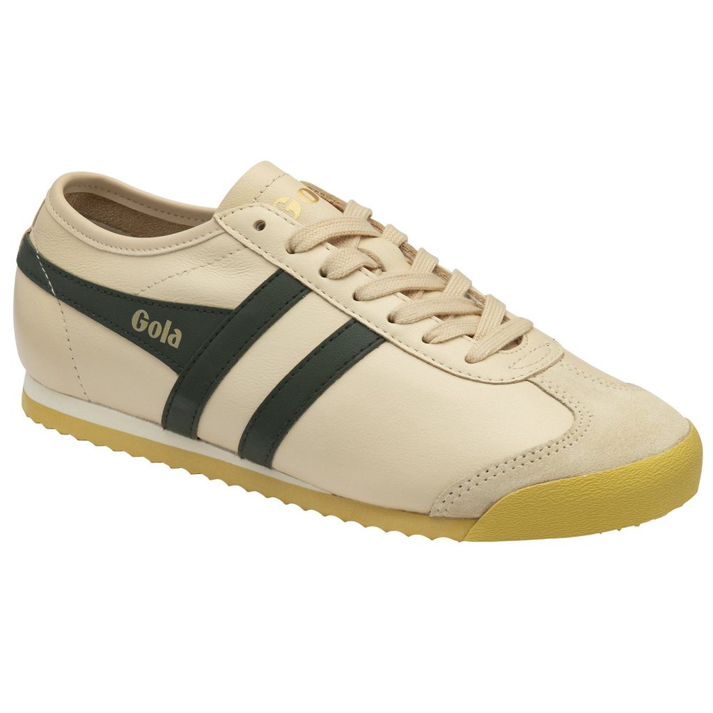 Gola Classics Race Leather Sneakers Sötétkhaki Hungary | USY-507893
