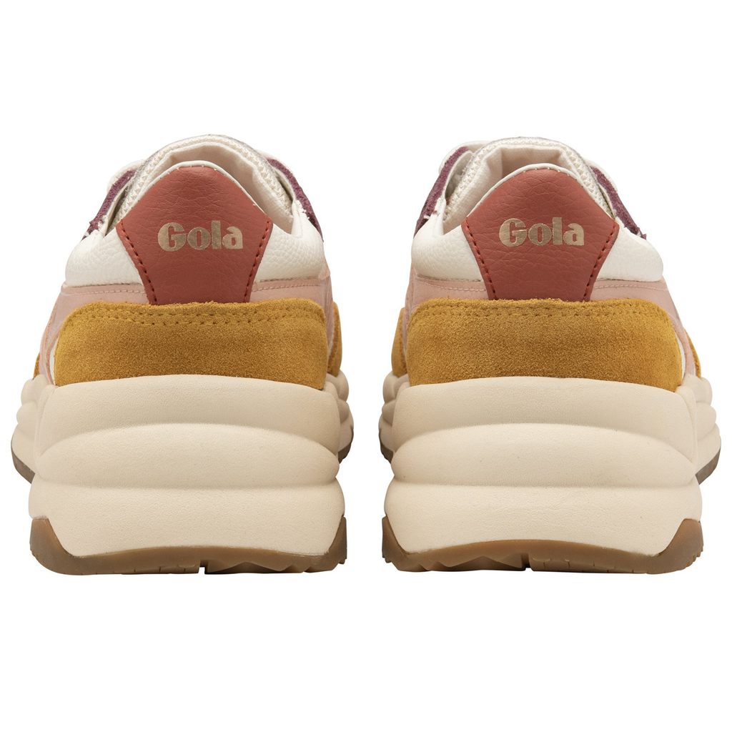 Gola Classics Saturn Quadrant Sneakers Fehér Rózsaszín Narancssárga Hungary | QPO-295063