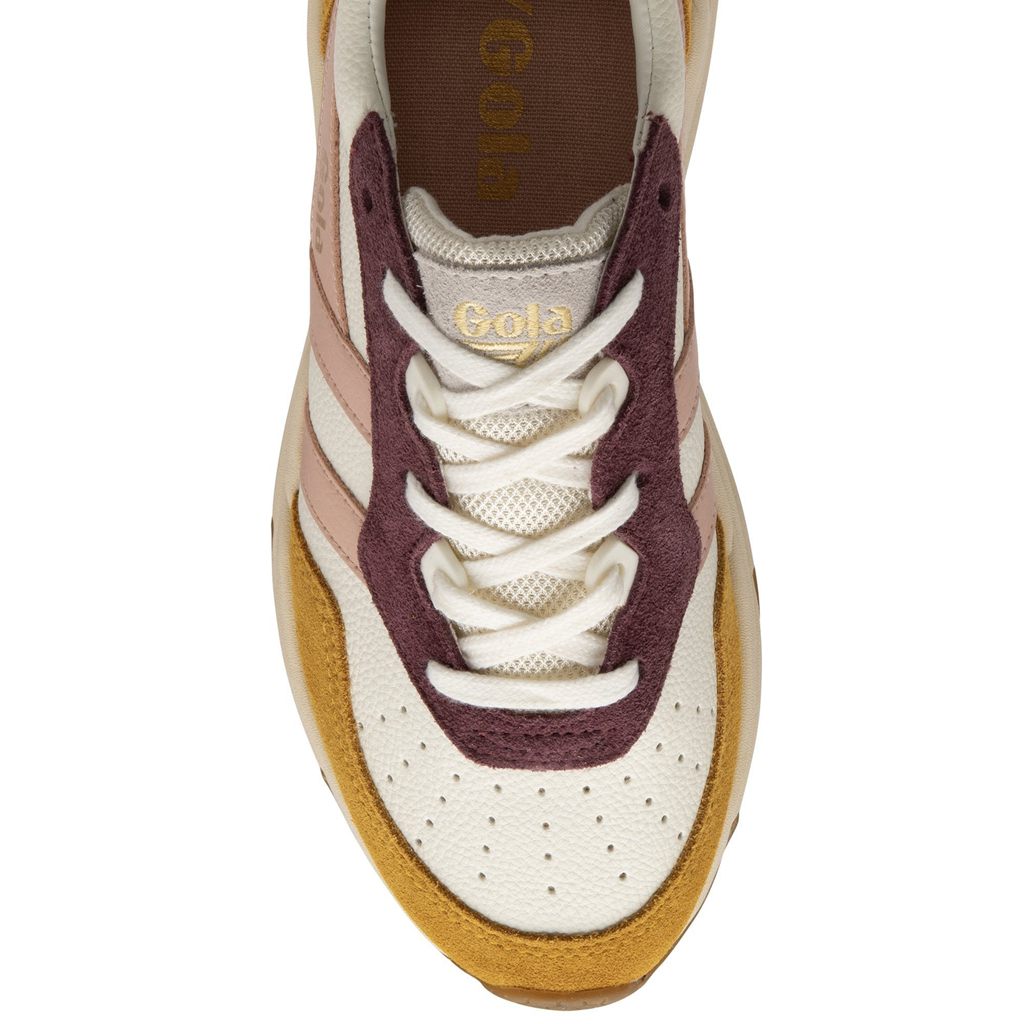 Gola Classics Saturn Quadrant Sneakers Fehér Rózsaszín Narancssárga Hungary | QPO-295063