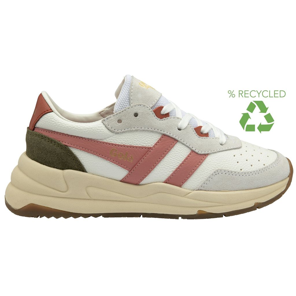 Gola Classics Saturn Sneakers Fehér Korall Rózsaszín Khaki Hungary | OBR-681204