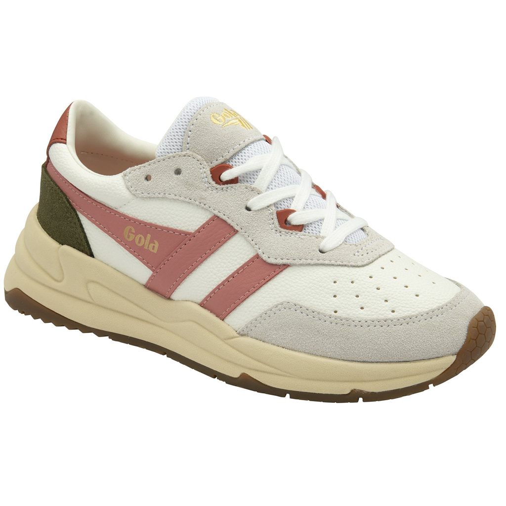 Gola Classics Saturn Sneakers Fehér Korall Rózsaszín Khaki Hungary | OBR-681204