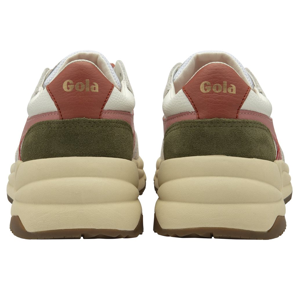 Gola Classics Saturn Sneakers Fehér Korall Rózsaszín Khaki Hungary | OBR-681204