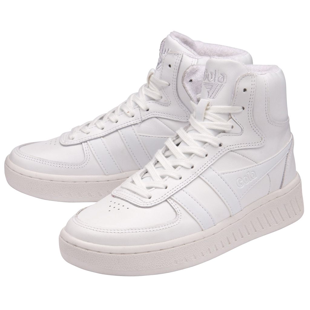 Gola Classics Slam High Sneakers Fehér Fehér Hungary | ITE-709283