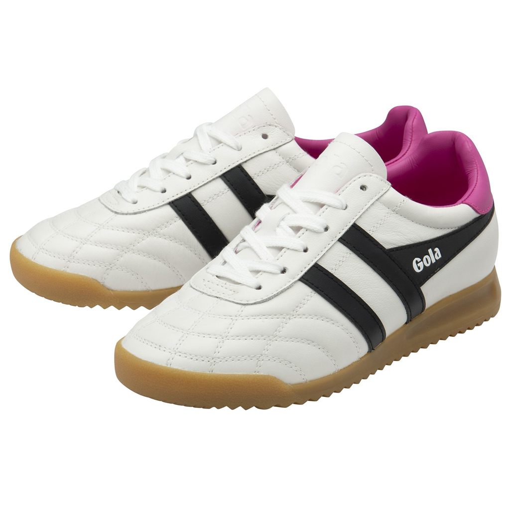 Gola Classics Stadium Sneakers Fehér Fekete Rózsaszín Hungary | NYZ-721948